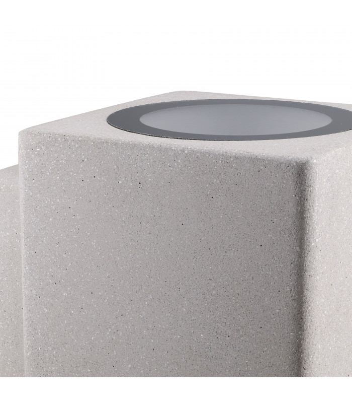 Up Down Wall Fixture IP44 GU10 7W Cement