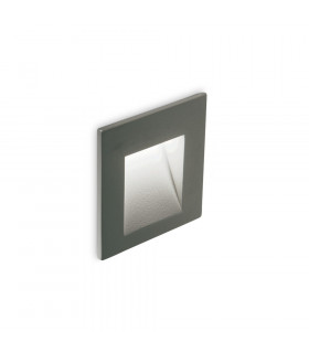 LED Outdoor Square Recessed Wall Light Anthracite IP65, 4000K