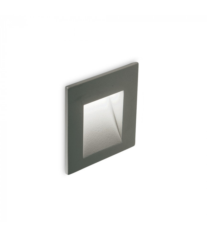 LED Outdoor Square Recessed Wall Light Anthracite IP65, 4000K