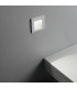 LED Outdoor Square Recessed Wall Light White IP65, 3000K