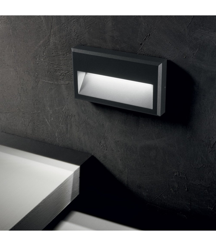 LED Outdoor Flush Wall Light Anthracite IP65, 3000K
