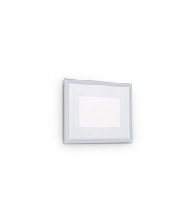LED Outdoor Recessed Wall Light White IP65, 3000K