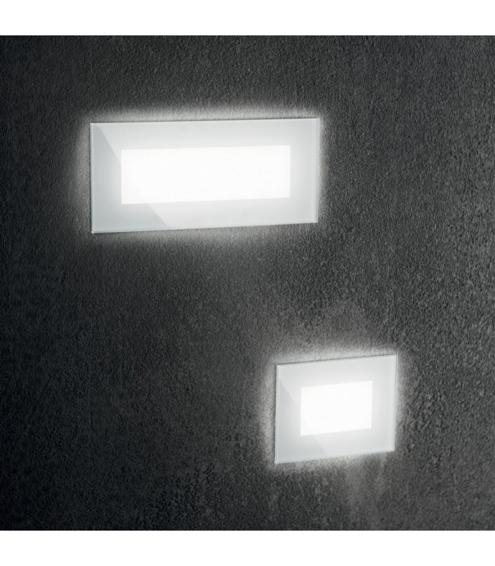 LED Outdoor Recessed Wall Light White IP65, 3000K