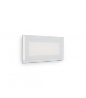 LED Outdoor Recessed Wall Light White IP65, 3000K