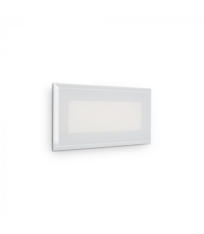 LED Outdoor Recessed Wall Light White IP65, 3000K