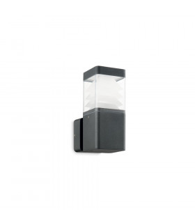 LED Outdoor Square Modern Wall Light Anthracite IP65, 3000K