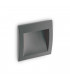 LED Outdoor Square Recessed Wall Light Anthracite IP65, 3000K