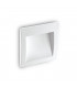 LED Outdoor Square Recessed Wall Light White IP65, 3000K