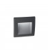 LED Outdoor Square Recessed Wall Light Anthracite IP65, 3000K