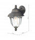 Lantern Wall Light Outdoor Black Gold IP44