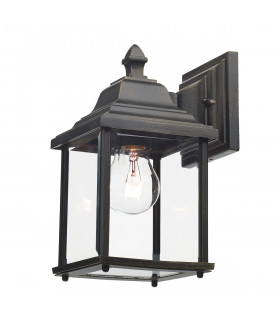 Lantern Wall Light Lantern Black Gold IP44