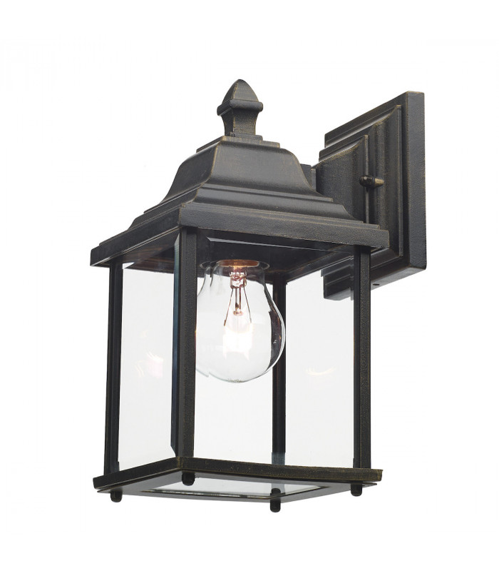 Lantern Wall Light Lantern Black Gold IP44
