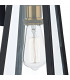 Lantern Duv Wall Light Downlight Black IP43
