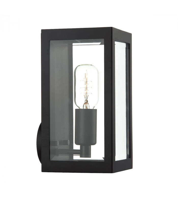 Lantern Outdoor Wall Light Light Black IP44