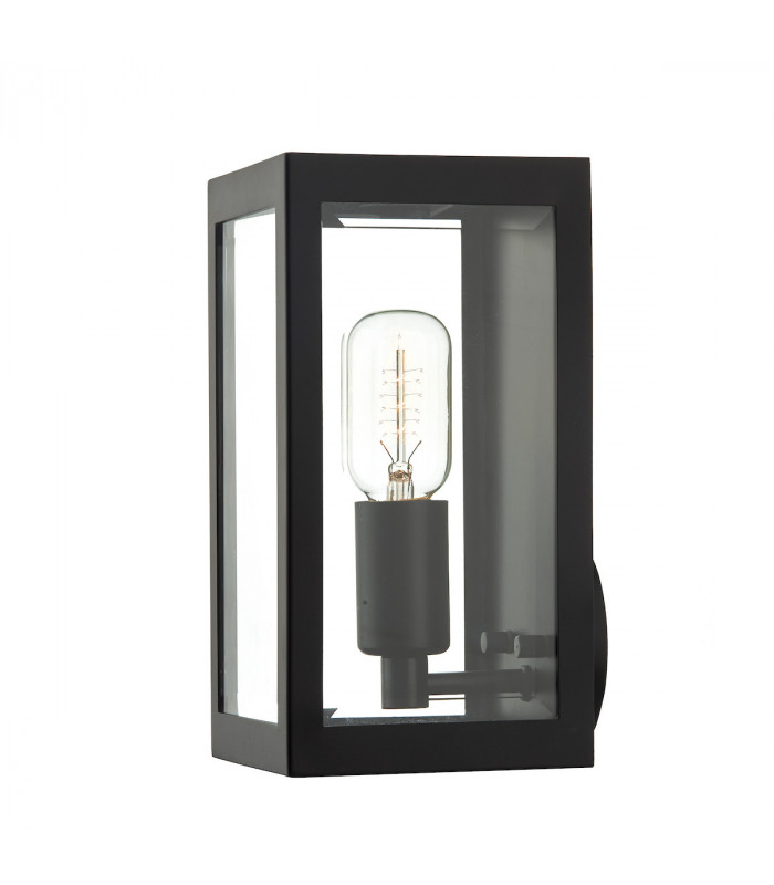 Lantern Outdoor Wall Light Light Black IP44