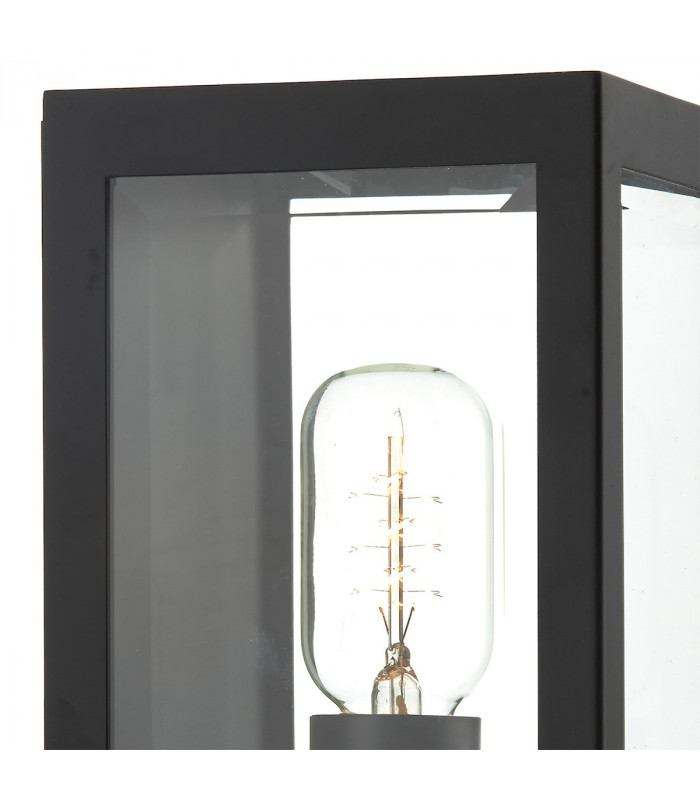Lantern Outdoor Wall Light Light Black IP44