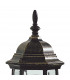 Lantern Uplighter Wall Light Black Gold IP43