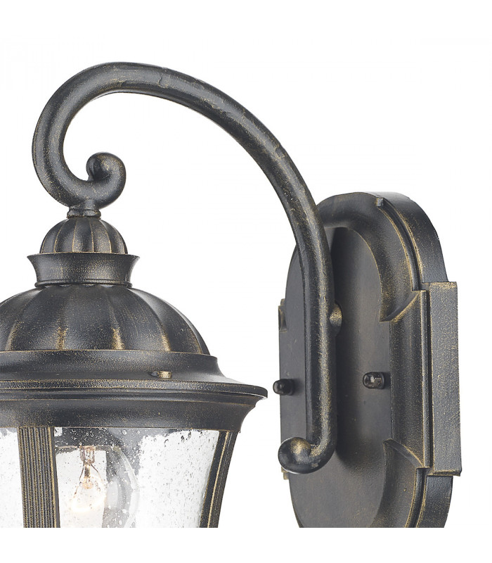 Lantern Wall Light Lantern Black Gold IP44