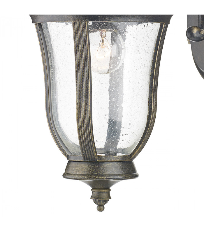 Lantern Wall Light Lantern Black Gold IP44