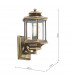 Lantern Lantern Antique Brass complete with Bevelled Glass IP44