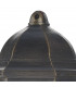 Lantern Outdoor Wall Light Black Gold IP43