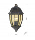 Lantern Outdoor Wall Light Black Gold IP43