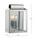 Lantern Rectangle Wall Light Stainless Steel IP44