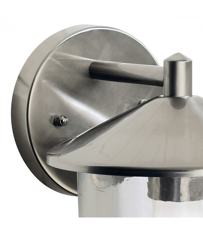 Lantern Wall Light Steel IP44