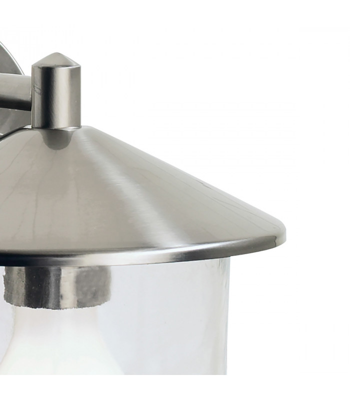 Lantern Wall Light Steel IP44