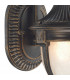Lantern Small Wall Light Black Gold IP43