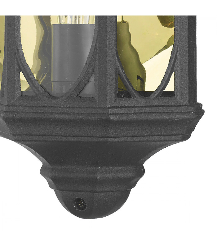 Lantern Wall Light Black IP43