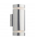 Up Down Lighters Cylinder Stainless Steel Wall Light LED IP44, 2x LED