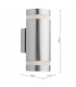 Up Down Lighters Cylinder Stainless Steel Wall Light LED IP44, 2x LED