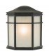 Lantern Wall Light Black and Acrylic IP44
