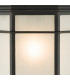 Lantern Wall Light Black and Acrylic IP44
