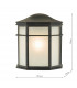 Lantern Wall Light Black and Acrylic IP44