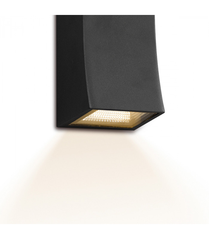 Up & Down Wall Light Gun Metal Grey IP44 LED, 2x LED