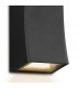 Up & Down Wall Light Gun Metal Grey IP44 LED, 2x LED
