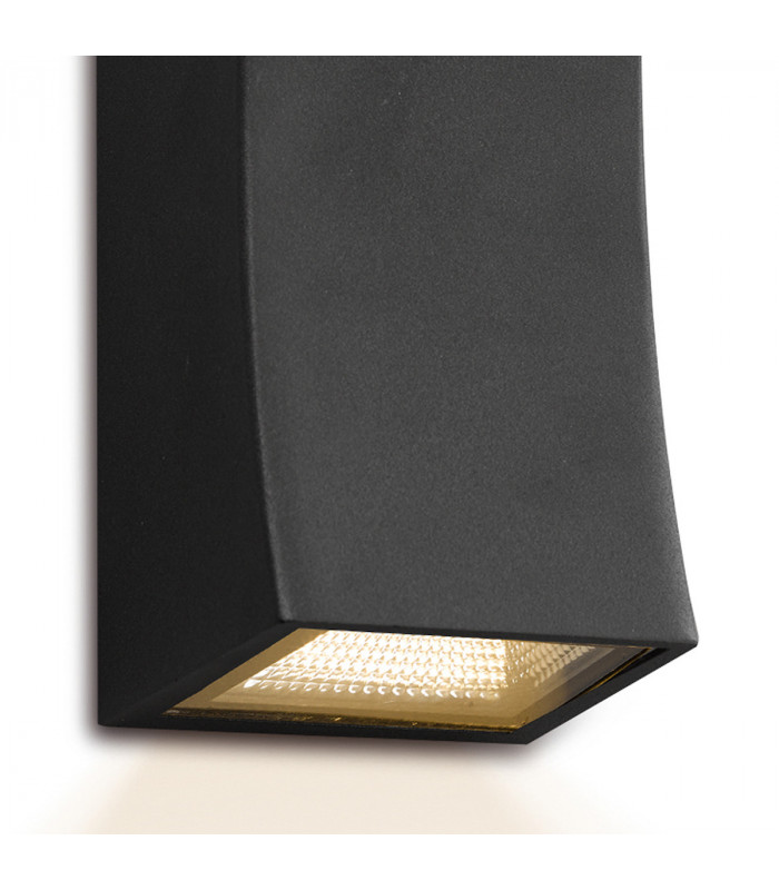 Up & Down Wall Light Gun Metal Grey IP44 LED, 2x LED