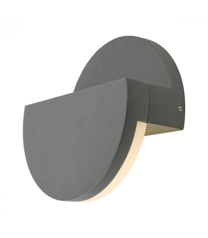 Flush Ceiling Light Wall Light Adjustable Circle Anthracite IP65 LED