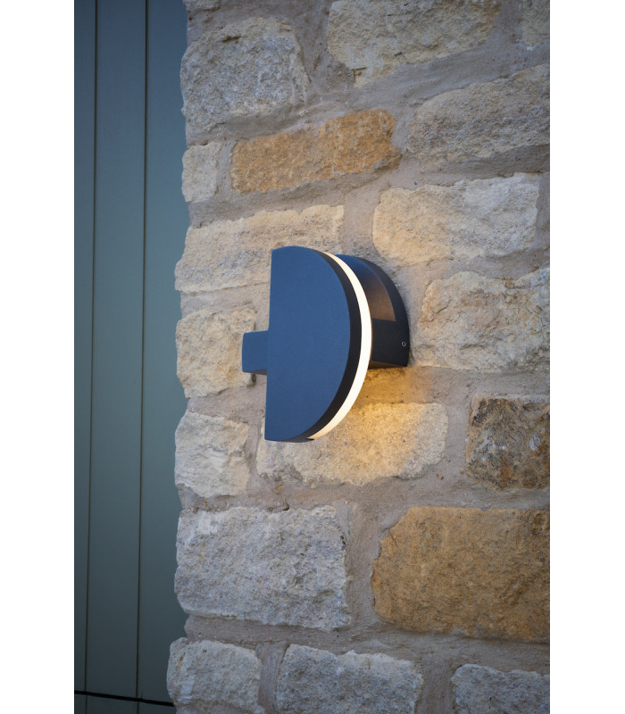 Flush Ceiling Light Wall Light Adjustable Circle Anthracite IP65 LED