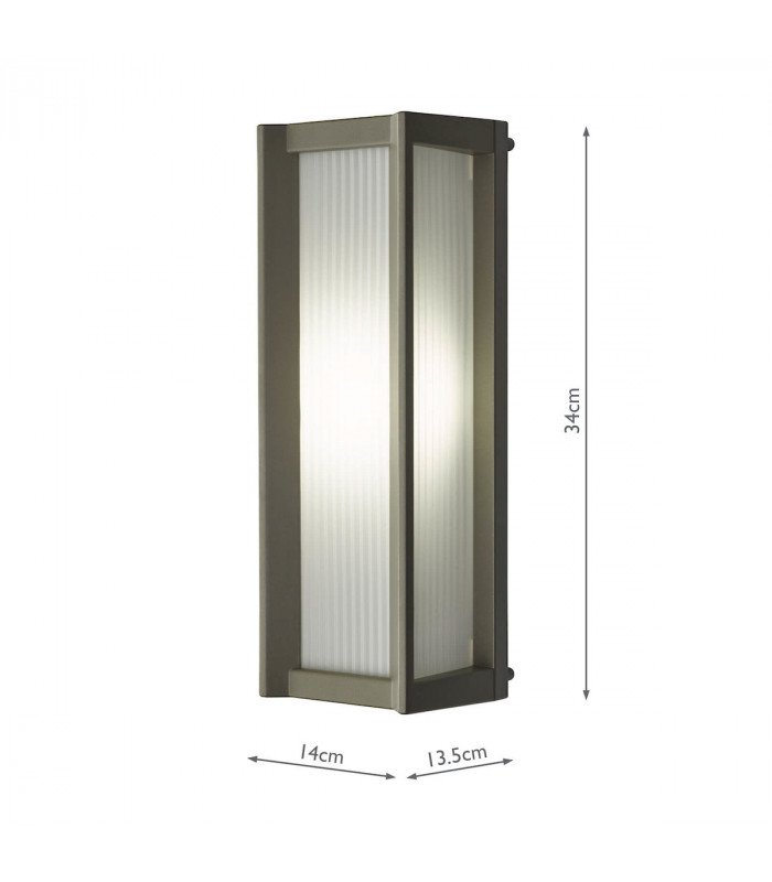 Flush Ceiling Light Wall Light Matt Black LED IP44