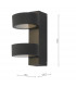 Wall Light 2 Circle Anthracite IP65 LED