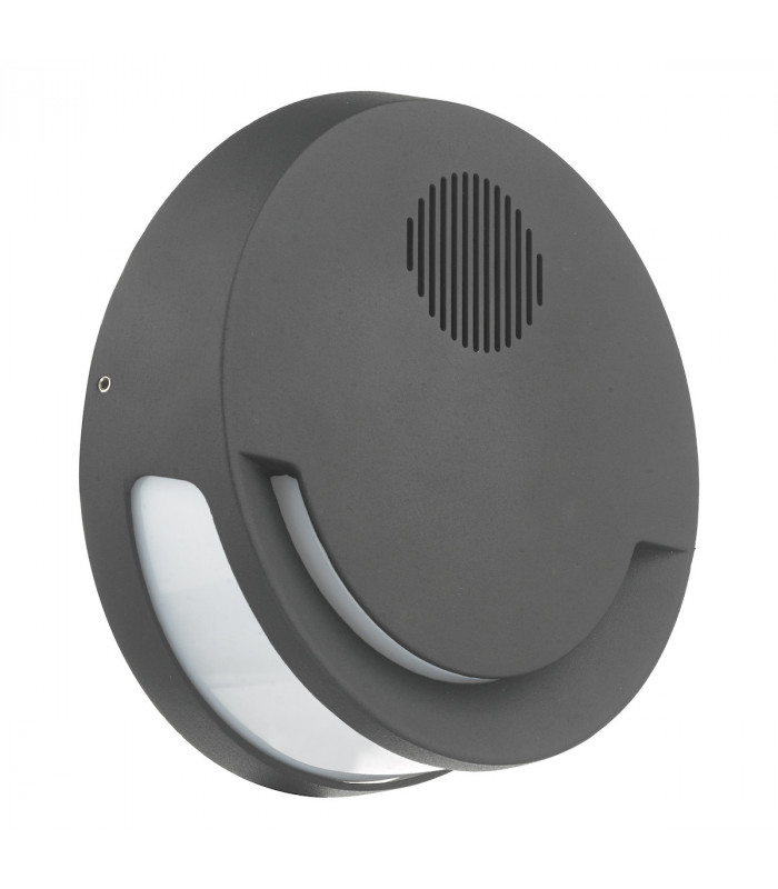 Outdoor Wall Light Grey with Speaker LED IP44