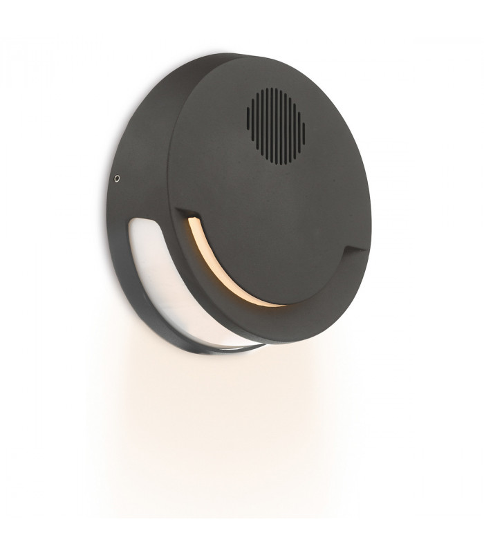 Outdoor Wall Light Grey with Speaker LED IP44