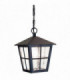 1 Light Outdoor Wall Lantern Light Black IP43, E27