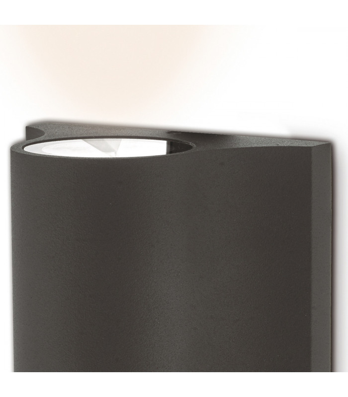 Up & Down Outdoor Wall Light Grey with Speaker LED IP44