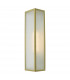 Lantern Wall Light Satin Brass IP44, 1x E27