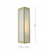 Lantern Wall Light Satin Brass IP44, 1x E27