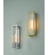 Lantern Wall Light Satin Brass IP44, 1x E27